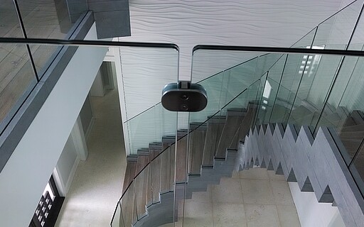 modern helical staircase