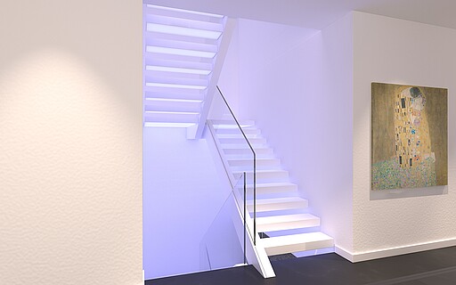 Treppe aus Corian