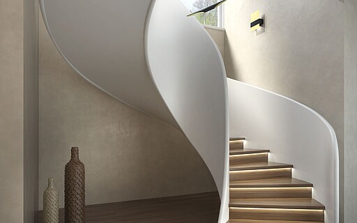 moderne Spindeltreppe design